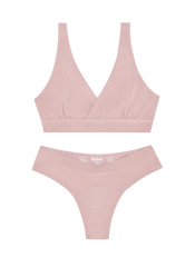 Crossover Bra & Thong Set